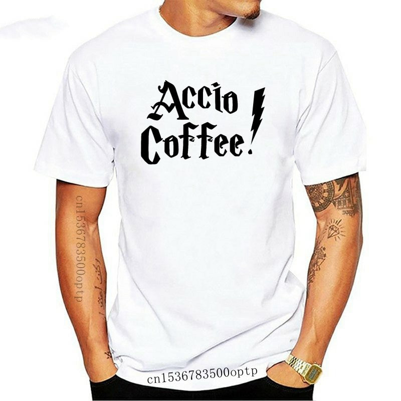 Harry Potter Accio Coffee Men’s T-Shirt - Nerd Alert