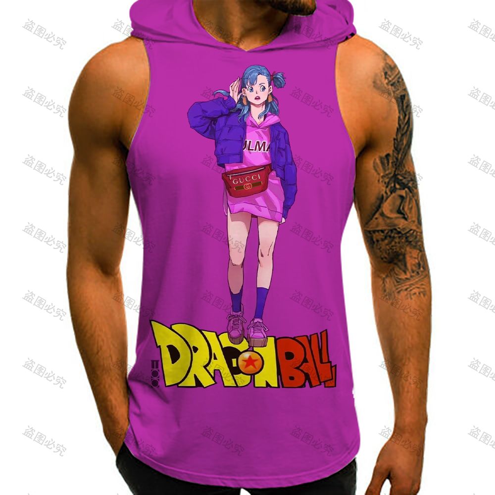 Dragon Ball Z Bulma Sleeveless T-Shirt with Hood - Nerd Alert