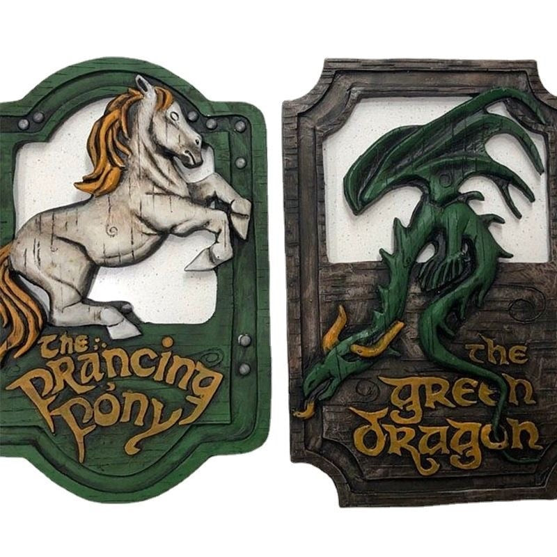 Lord of the Rings Prancing Pony and The Green Dragon Pub Signs - Nerd Alert