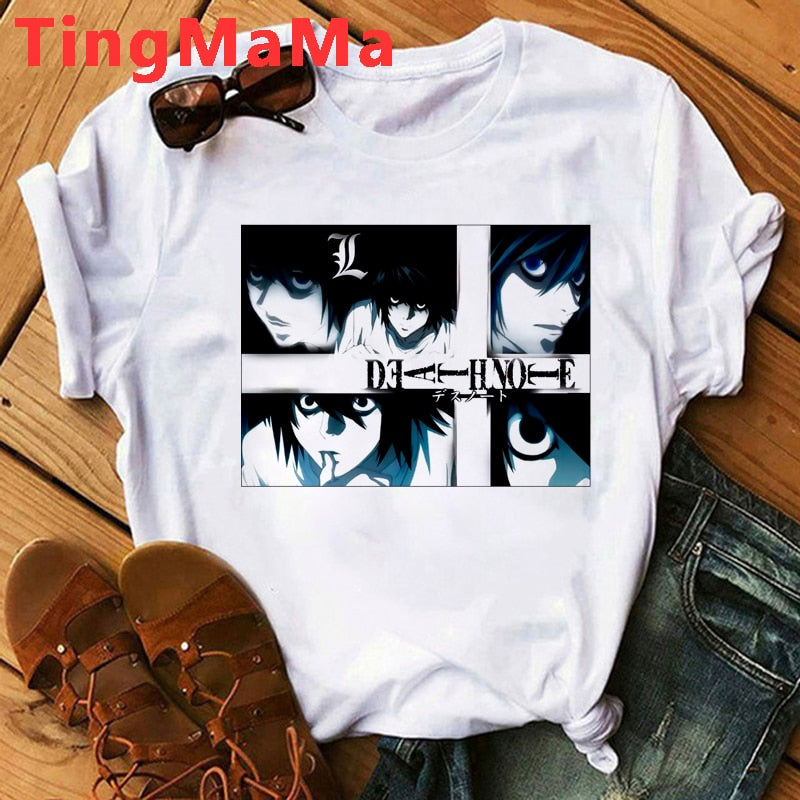 Death Note L Faces T-Shirt - Nerd Alert