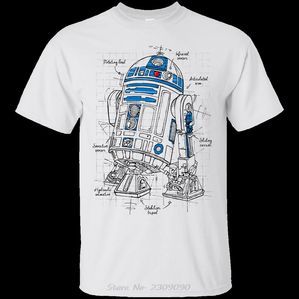 Star Wars R2-D2 Schematic T-Shirt - Nerd Alert