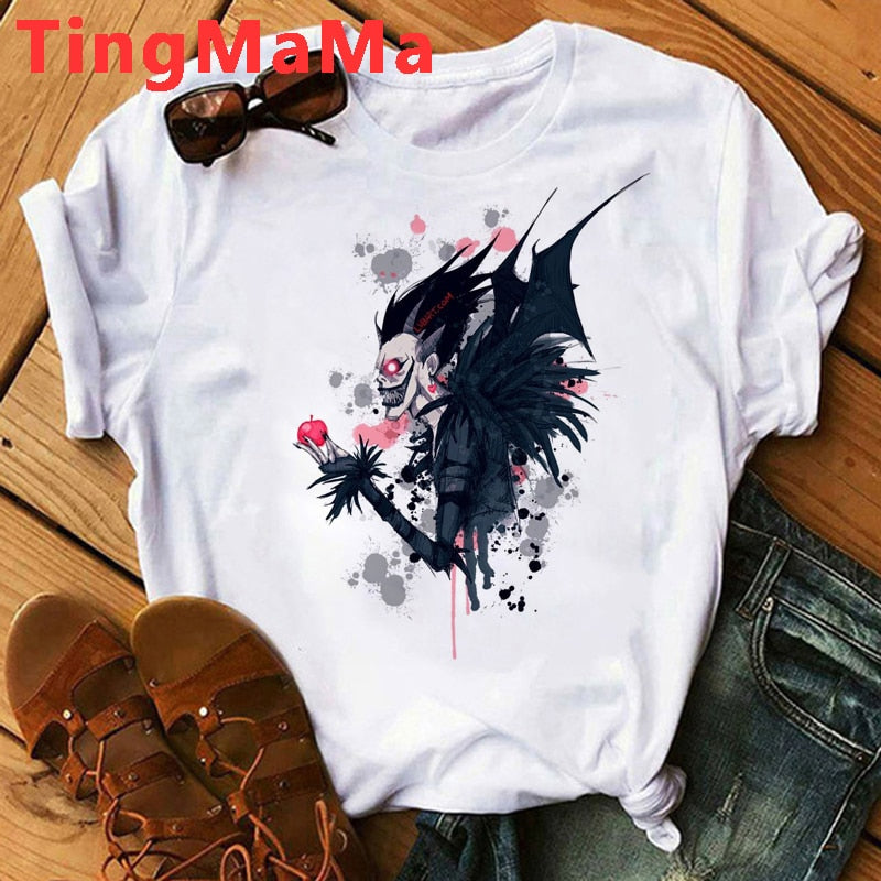 Death Note Ryuk Holding Apple T-Shirt - Nerd Alert