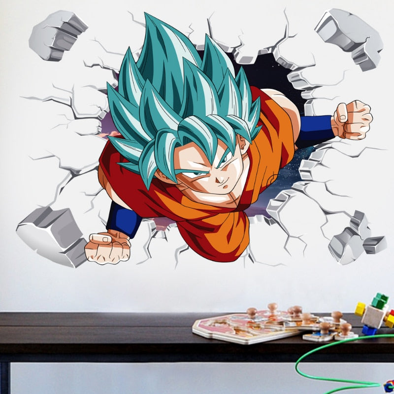 Dragon Ball Super SSGSS Goku Wall Decal - Nerd Alert