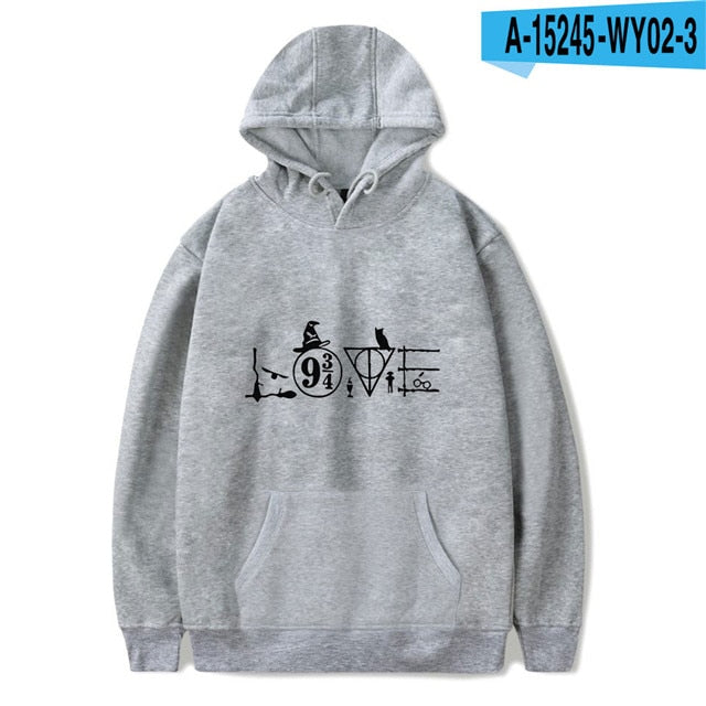 Harry Potter Symbols Hooded Sweatshirt - Nerd Alert