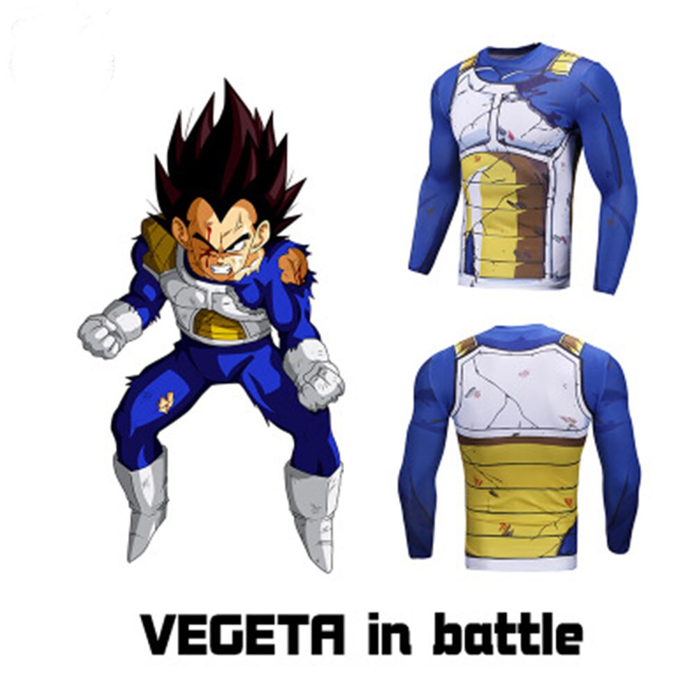 Vegeta Battle Long Sleeve Costume Top - Nerd Alert