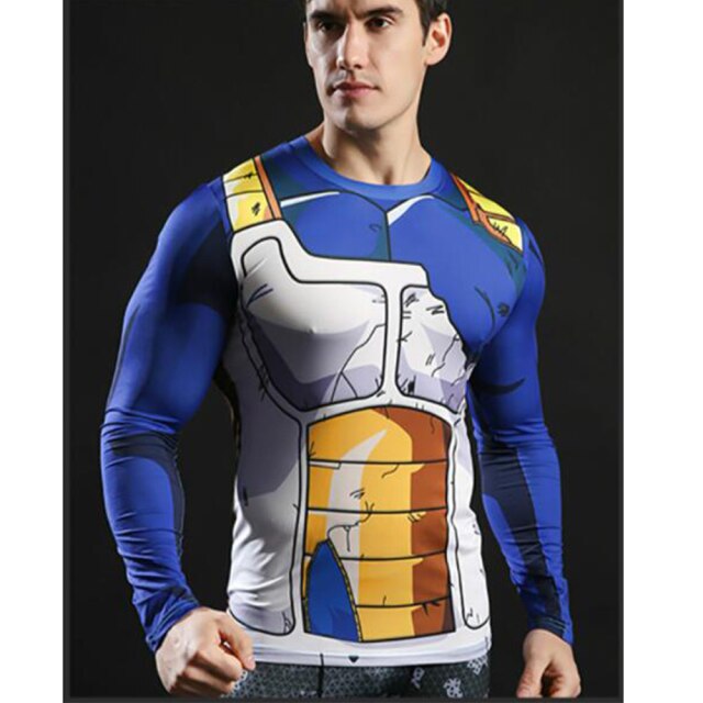 Vegeta Battle Long Sleeve Costume Top - Nerd Alert